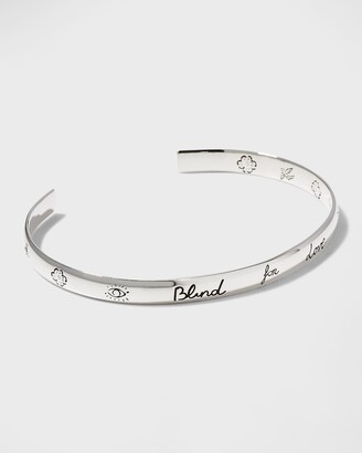 Gucci Blind for Love 6mm Sterling Silver Cuff Bracelet - ShopStyle
